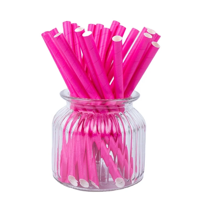 Оптовая продажа с фабрики одноразовые полосатые Печатные Длинные питьевые бумажные соломы