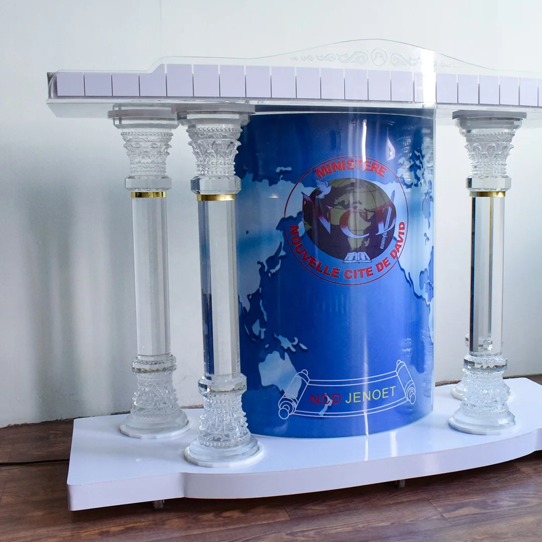 Transparent acrylic podium multi-purpose host platform podium podium detachable welcome conference signing desk