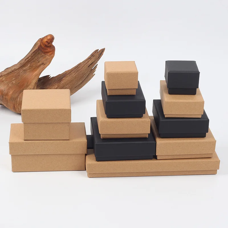 
Custom Logo Small Gift Cardboard Ring Bracelet Necklace Jewelry Packaging Box 