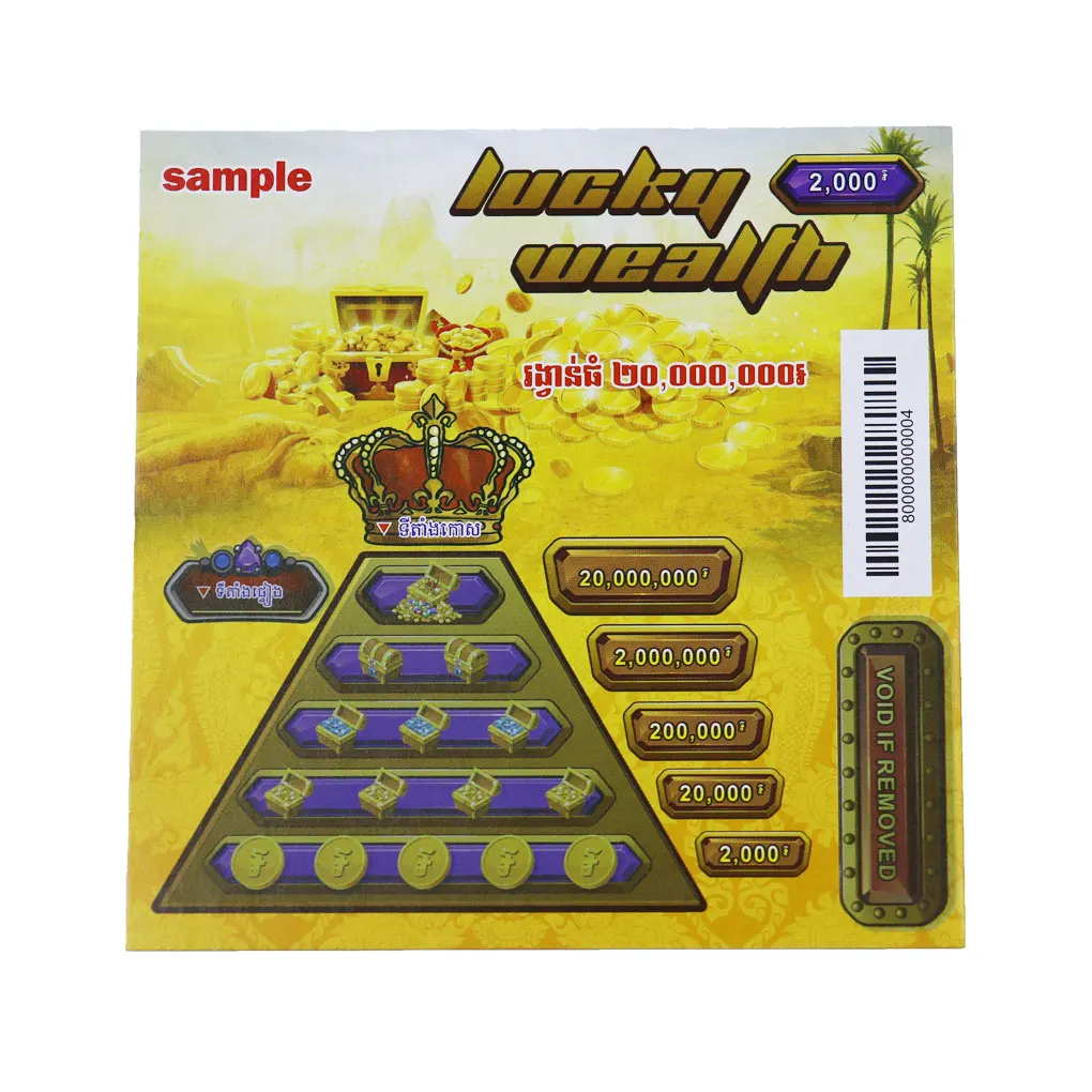 Wholesale Small Custom Diy Sample  Paper Win Free Game rules Roll Packing Scratch Off Cards Lottery Tickets