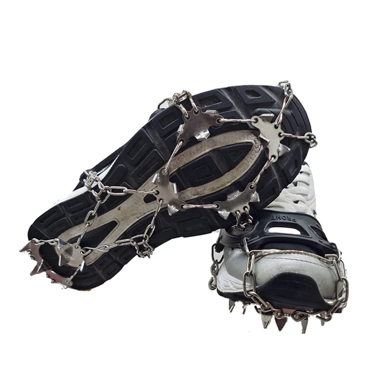 Traction Cleats Ice Snow Grips Crampons Shoes Boots Spikes For Shoes Made Of Steel