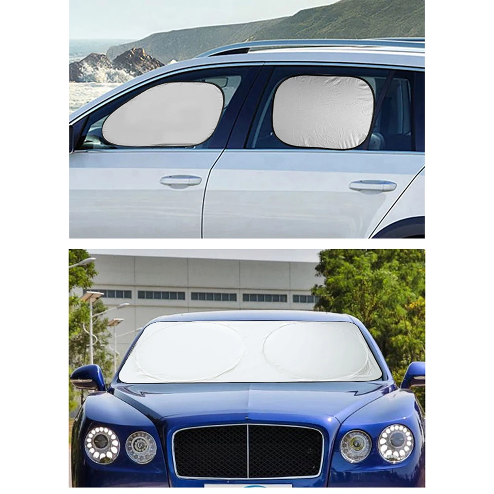 6pcs Car Front Rear Side Sunscreen Window Sunshade Cover Protector Curtain Car Sun Shade Protector Windshield Protection