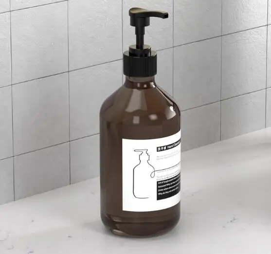 OEM ODM Customized 500ml hotel wall mounted triple liquid hand soap shampoo conditioner dispenser set bathroom accessories