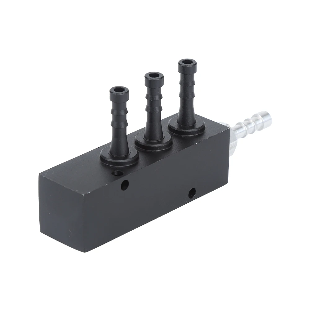 Cnc Machining Black Anodized  Valve Assembly Manifold Plug Custom Stainless Steel Auto Manifolds Valve Assembly