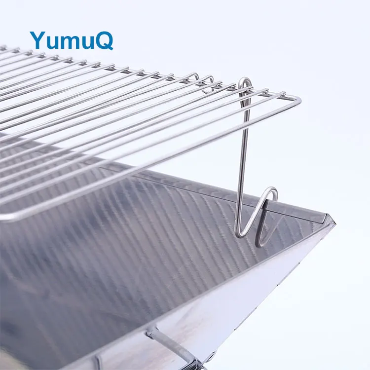 YumuQ Buy Outdoor Camping Barbecue Mini Bbq Charcoal Grill Campfire Stoves Stainless Steel Portable