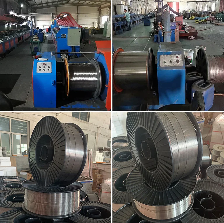 Manufacturer E70T-4 Mig Wire Flux Cored Wire Soldering Rolls