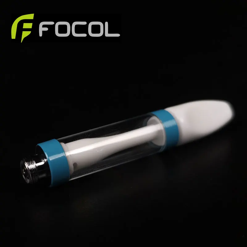 
Focol Brand Full Ceramic Thread 1.0ml Ceramic Tip Electronic Cigarette Vape Cartridges 