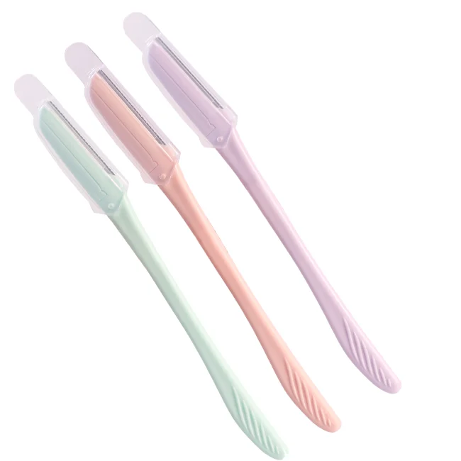 oem Makeup Razor razors metal 6pcs And Facial Razor Shaving Eyebrow Trimmer Set facial hair remover