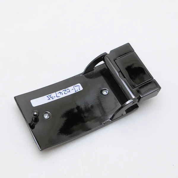 Factory High-End Simple Design Custom LOGO Plate Buckle With Clip For Genuine Leather Belt Strap No Screw Good Polish Buckles