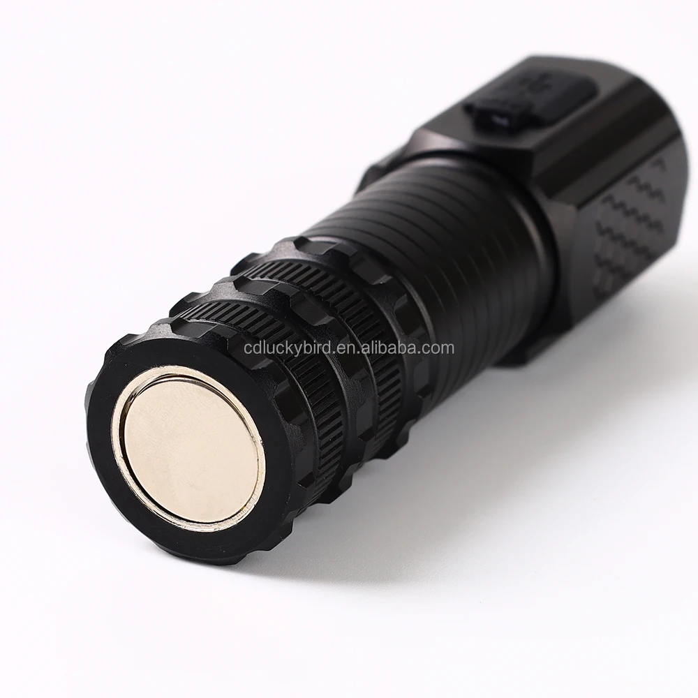 Mini Portable Strong Beam Long Range Multifunction 9W Super Bright Outdoor Pocket LED Flashlight with Clip and Magnetic