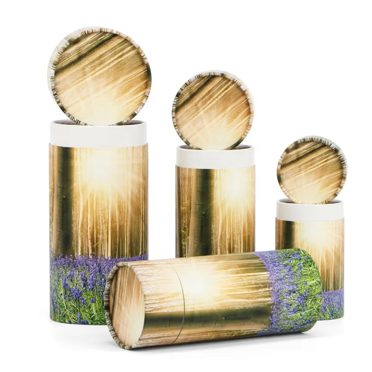 Funeral souvenirs casket coffin tree paper scatter tube garden water pet urn cremation ashes