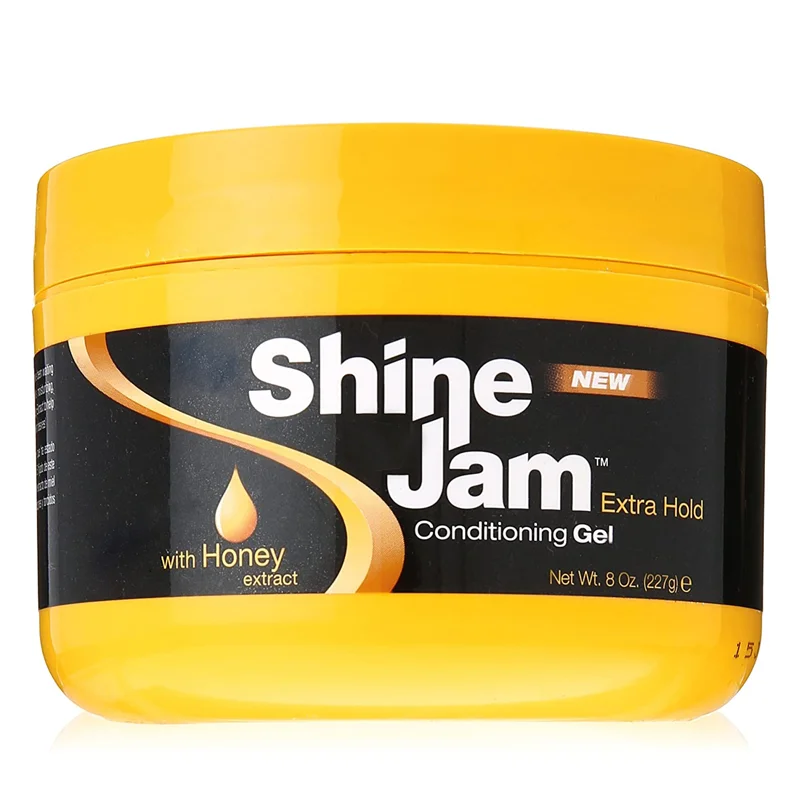 Private Label Salon Size Hair Shine And Jam Conditioning Gel Braid Gel Edge Control For 4c Hair As Good Quality As Shin N Jam