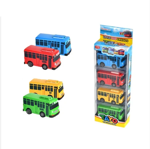 Hot selling mini bus transportation pull back school bus openable door early education educational inertial coaster toy