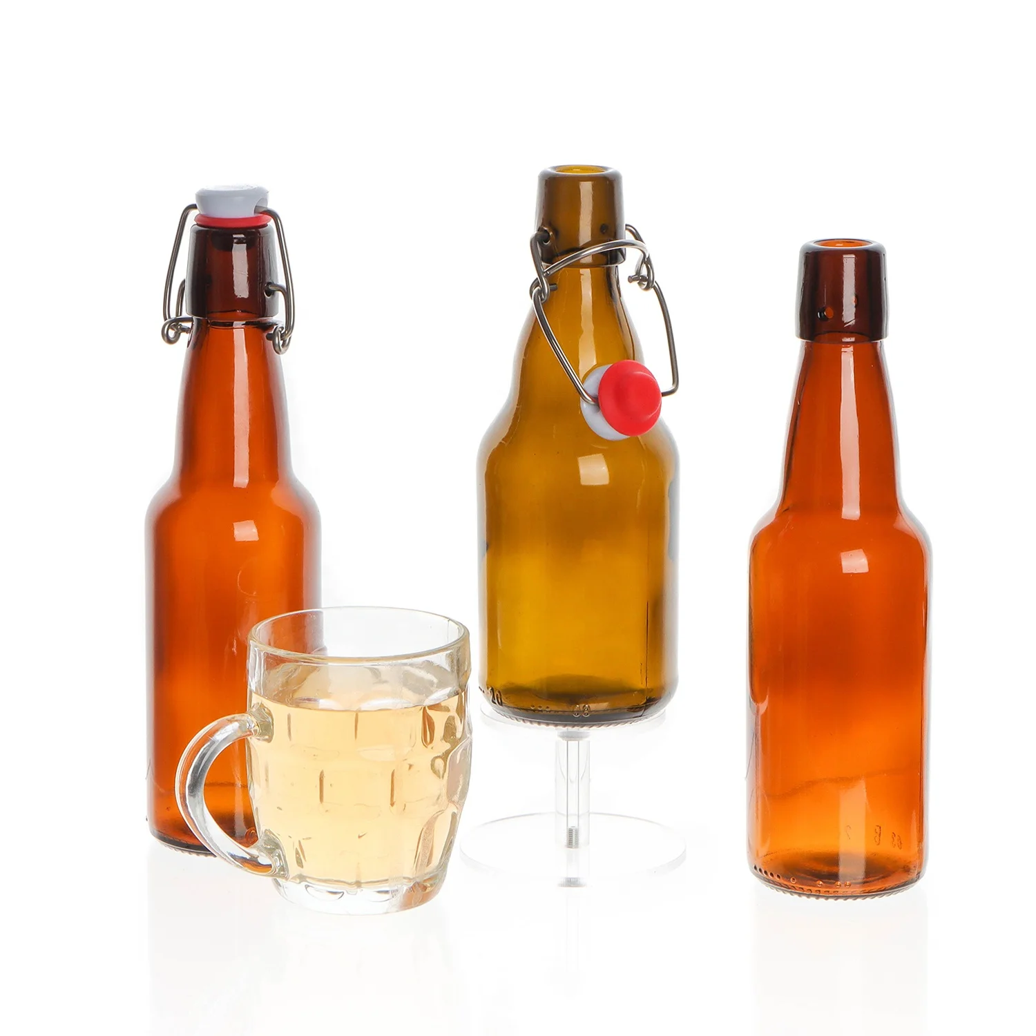 330Ml 500Ml 640Ml 1000Ml 12 oz Longneck Amber Beer Bottles