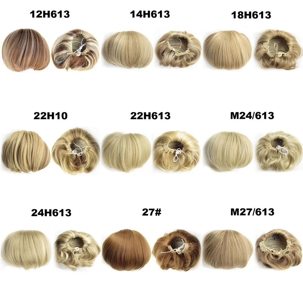 Wholesale Synthetic Flexible Hair Buns Curly Scrunchy Chignon Chignon Updo Hairpiece Hair Bun