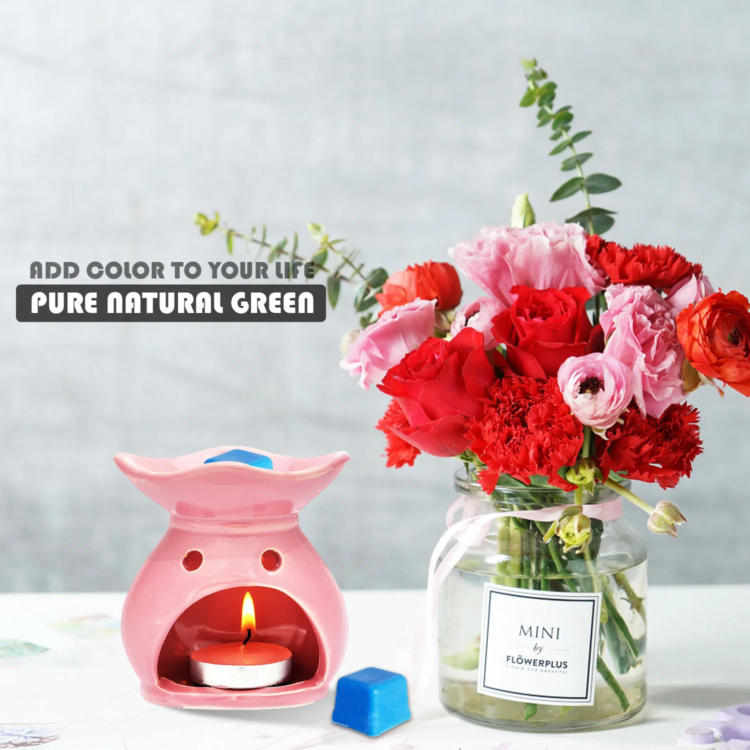 Hot Sell Wholesale Colorful Clamshell Aroma Scented Soy Wax Cube Melts