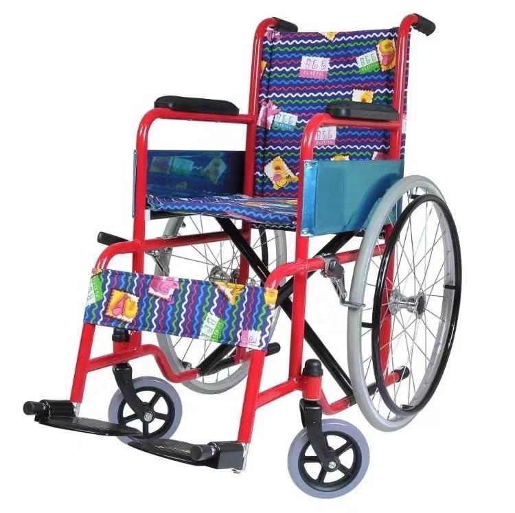 Europe best seller steel aluminum adjustable wheelchair fauteuil roulant kid medical equipment for sale bon marche