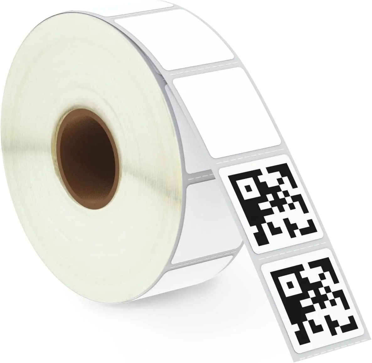 Square QR Code Labels Compatible with wechat & Rollo Label Printer Premium Adhesive & Perforated