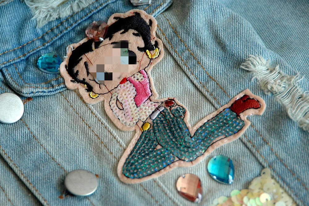 New Fahion toddler girls denim jacket spring autumn new designs baby girls sequins jeans coat clothing