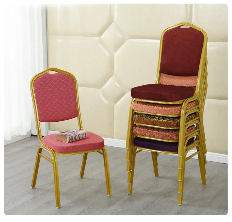Wholesale Party Banquet Din Chair Gold Furniture Hall Tiffany Hotel Chair Stackable Wedding Banquet Chair for Events Banquet