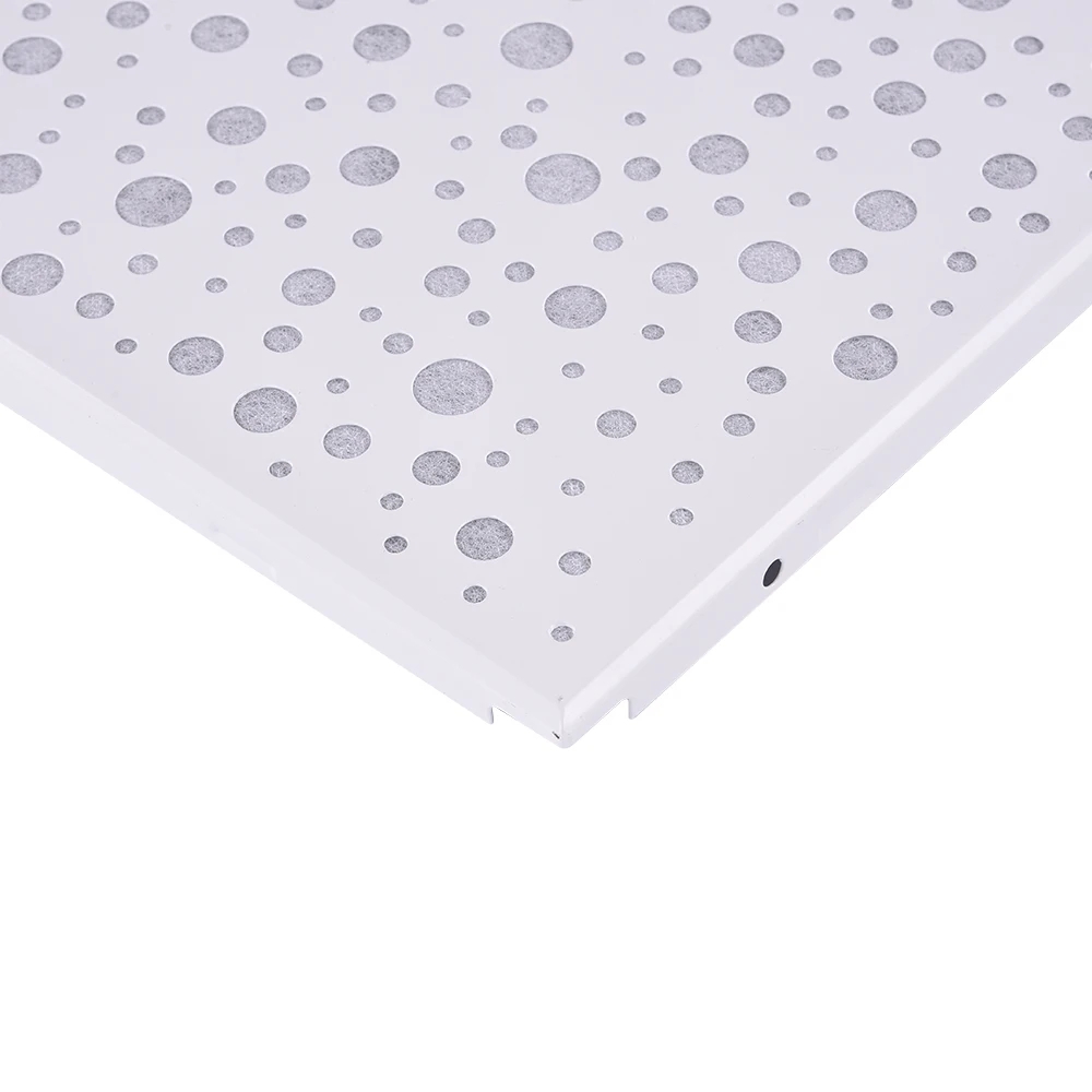Wholesale Soundproof Perforate Aluminum Metal Square Suspended Ceiling Panel 2*2 Decorative Ceiling Tiles