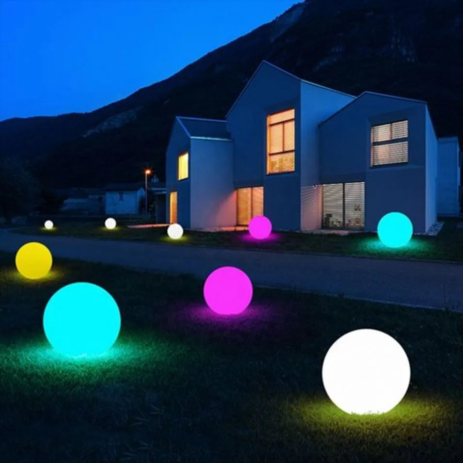 Оптовая продажа СВЕТОДИОДНЫЙ плавающий шар для бассейна с 16 цветами RGB водонепроницаемый наружный декор портативный сменный
