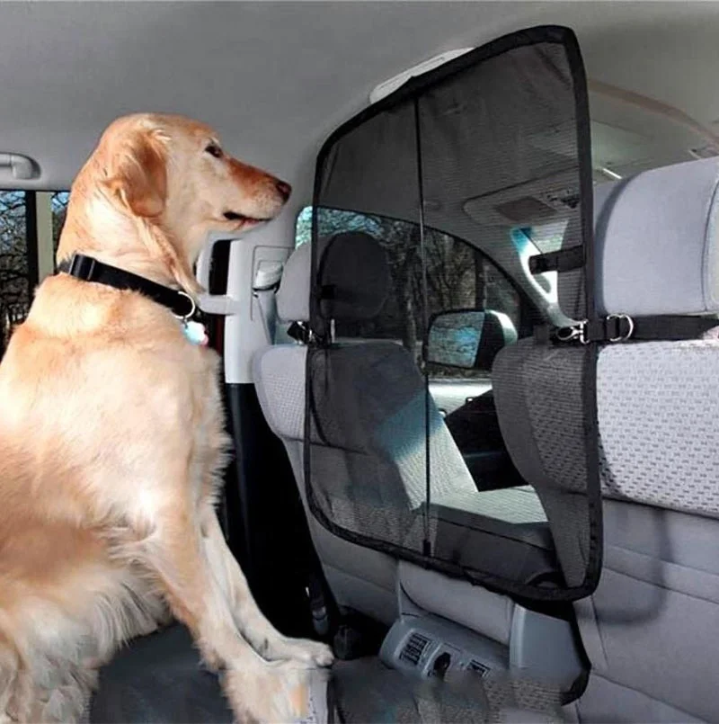 Pet Dog Car Barrier Seat Mesh Obstacle Dog Barrier,