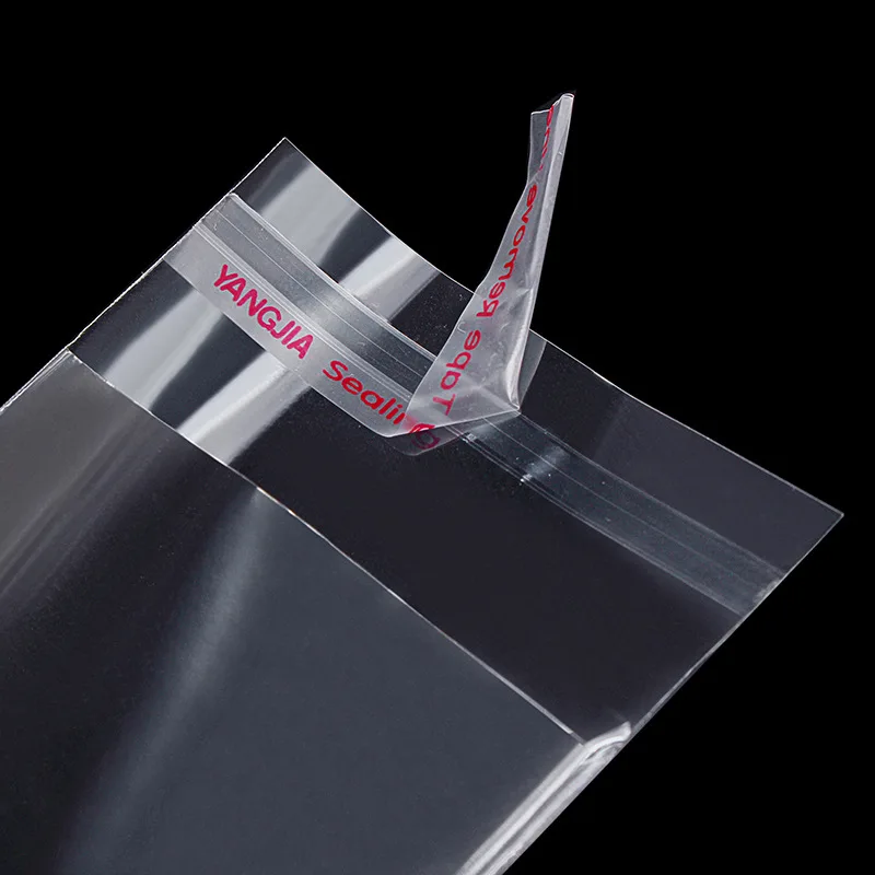 Transparent Cellophane Clear Poly Plastic Bag Self Adhesive Bopp Opp Plastic Bag