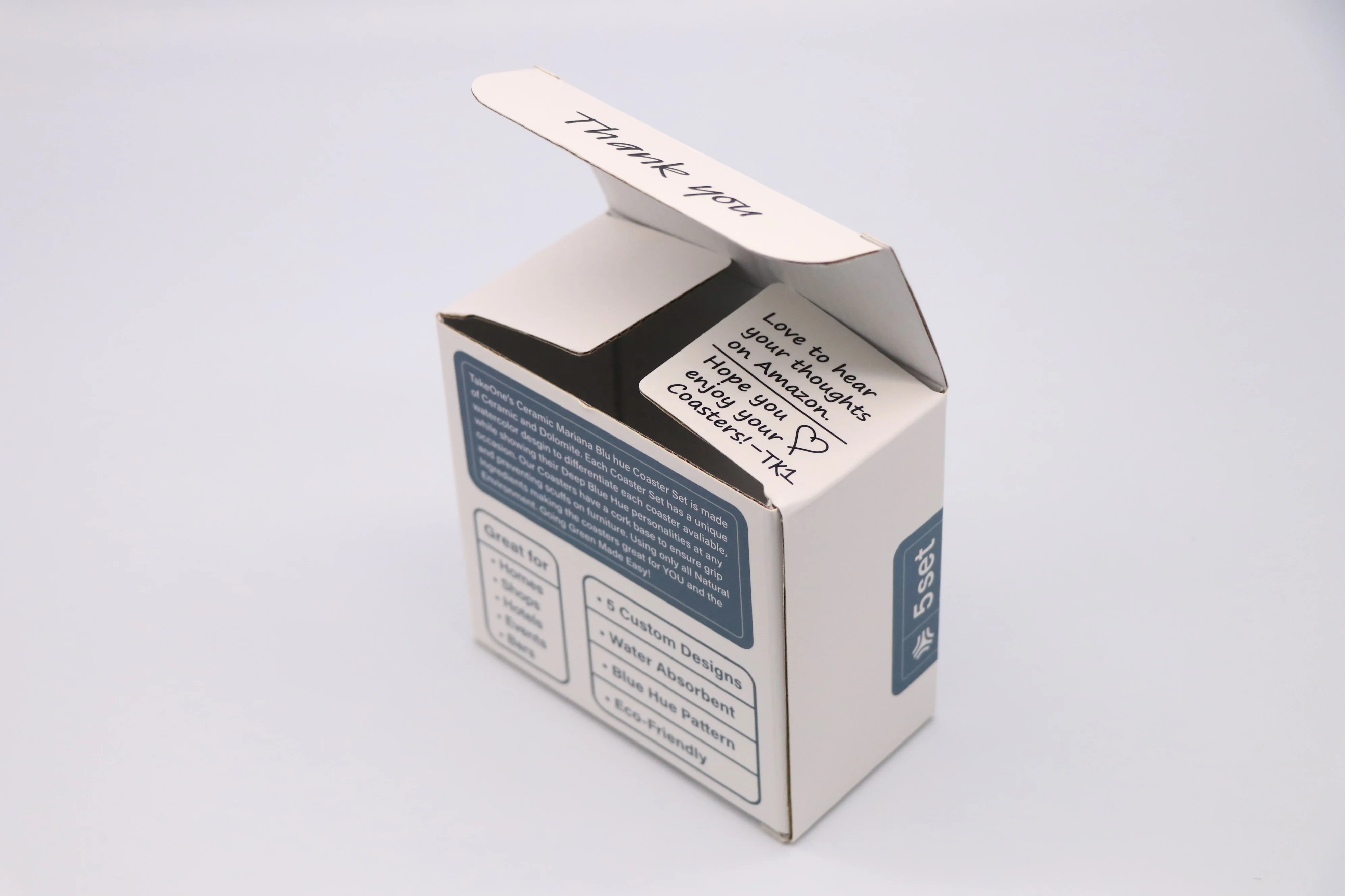 Factory Price Four Color Printing Over Matten Film Corrugated Paper Ceramic Cup Pad Packing Box