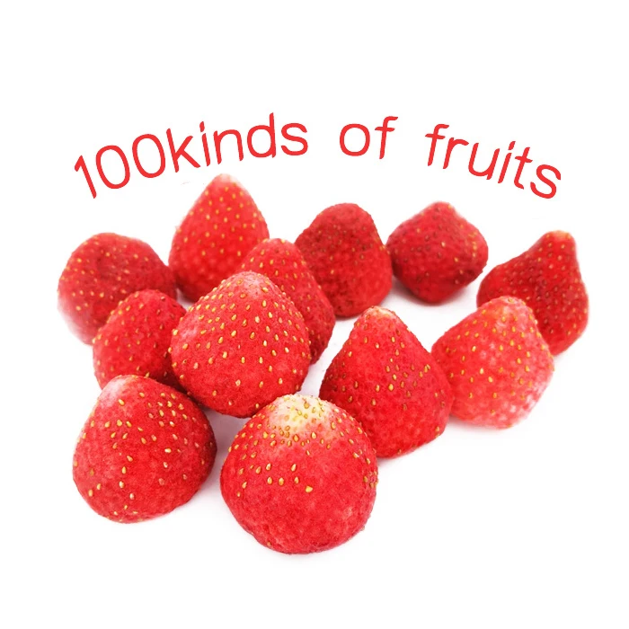 Healthy snack sweetened dried fruits freeze dried strawberry