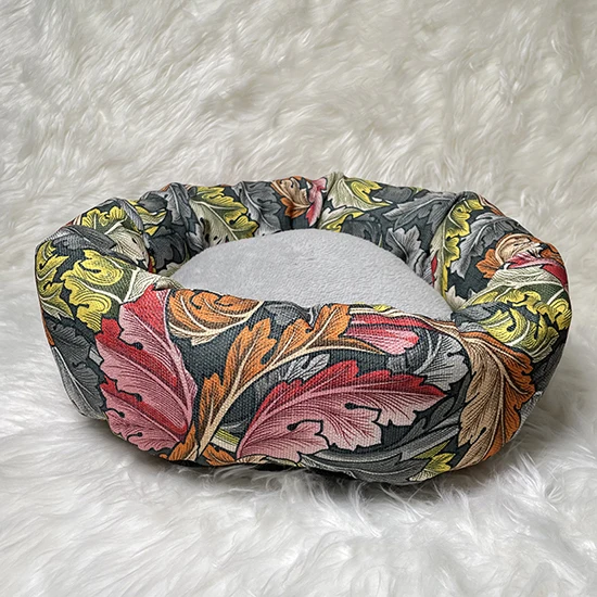 
Printed canvas square pet bed calming dog beds eco friendly pet bes 