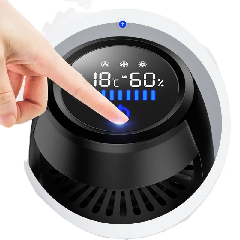 High Grade Portable Smart HEPA Filter Ionizer Touch Aluminum Alloy Cup Inventions Sensor Air Cleaner For Car Home