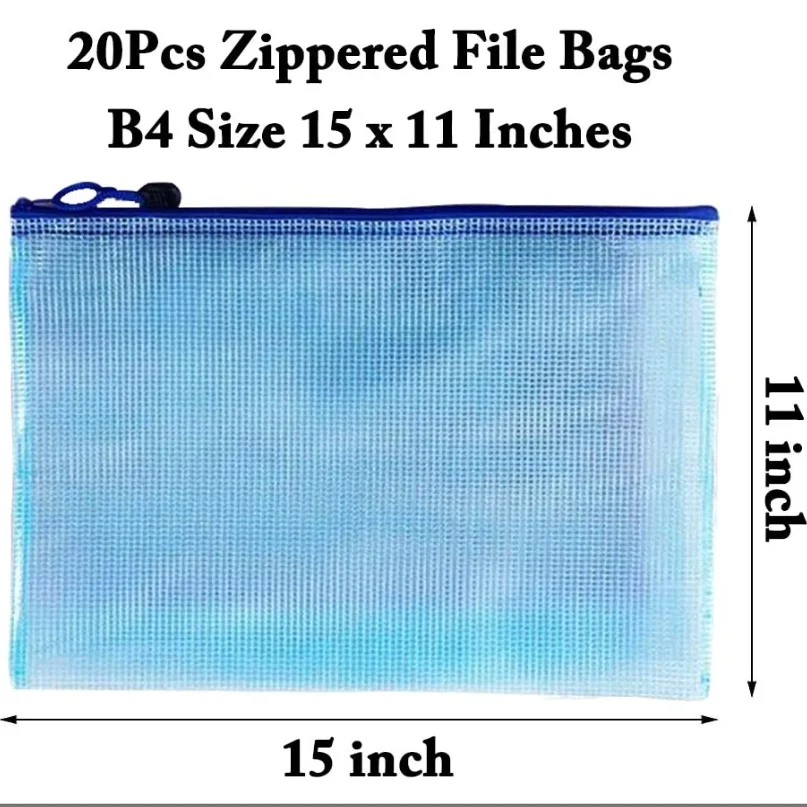 Cheap Poly Zip Lock Envelope File Folder A4 Pouch Factory Price Custom Plastic Document Bag
