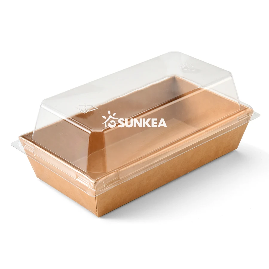 different sizes and style rectangle kraft Paper sushi food box