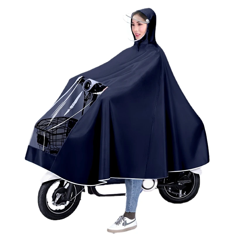 Raincoat bike long whole body storm prevention motorcycle battery car single increase thick poncho wholesale