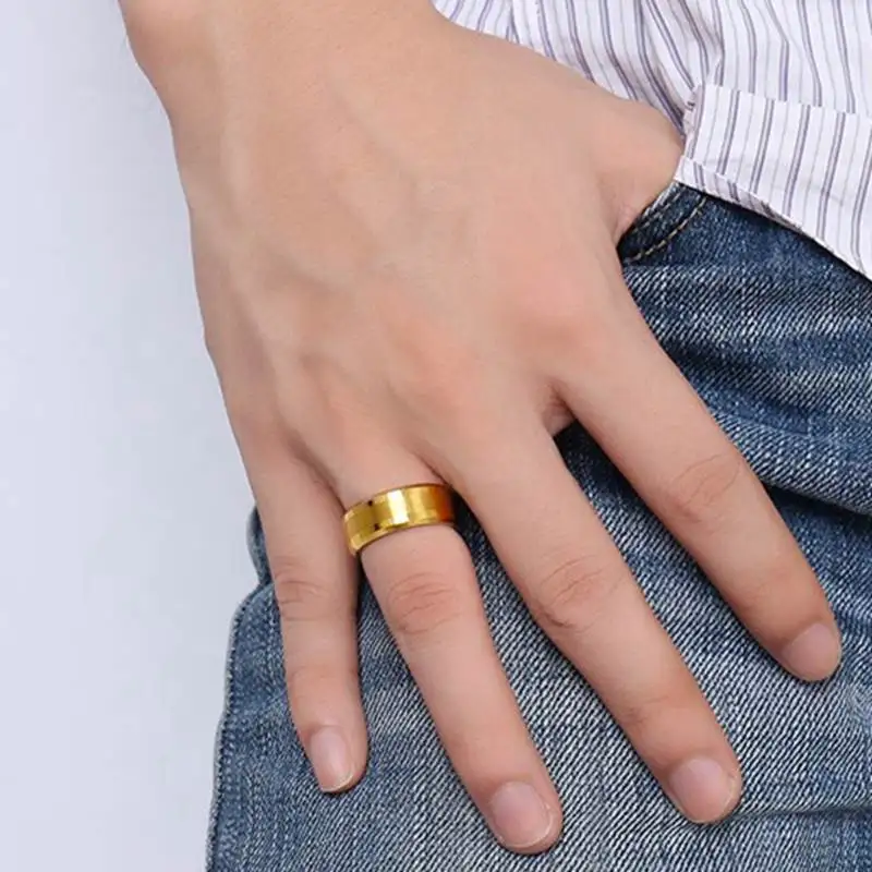 
24k gold plated dubai rings jewelry tungsten ring for men 