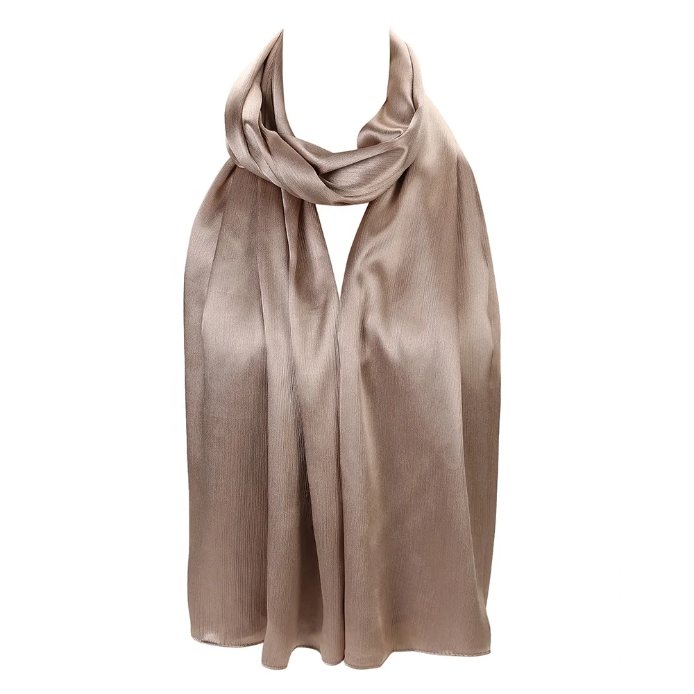 Wanyi hijab factory wholesale new collection for spring summer high quality diamond shiny crinkle satin chiffon hijab 2022