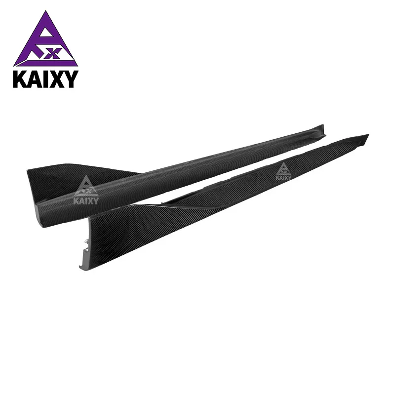 Dry Carbon Fiber MP Style Side Skirt Lip For BMW G80 G82 M3 M4 Bodykit Front Bumper Splitter