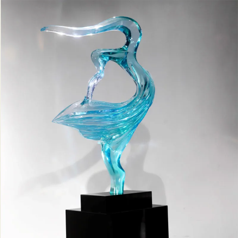 
Dancers Abstract Art Resin Sculpture for Mall Center Office Themed Club Bar Hotel Decor 