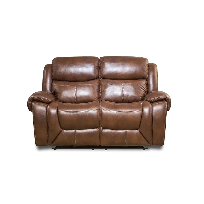 Living room genuine leather relax sofa set recliner