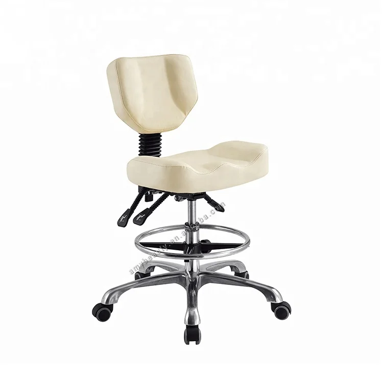 Высокое качество салон красоты Регулируемый Стиль Бар седло стул с спинкой мастер стул