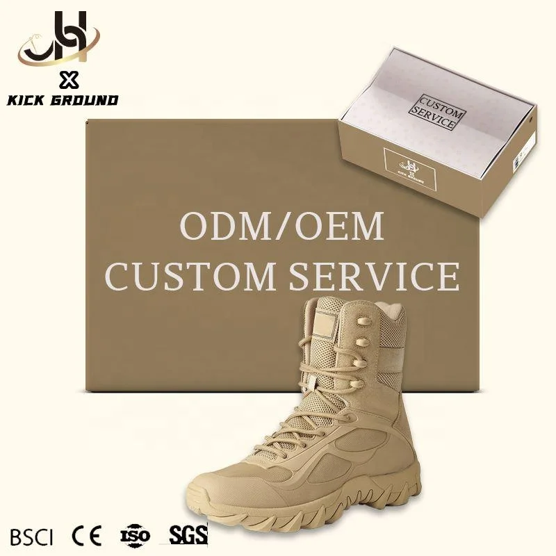 JH Botas Militares Shoe Manufacturer Comfortable Military Boots Wear-resisting Men Army Strong Combat Boots