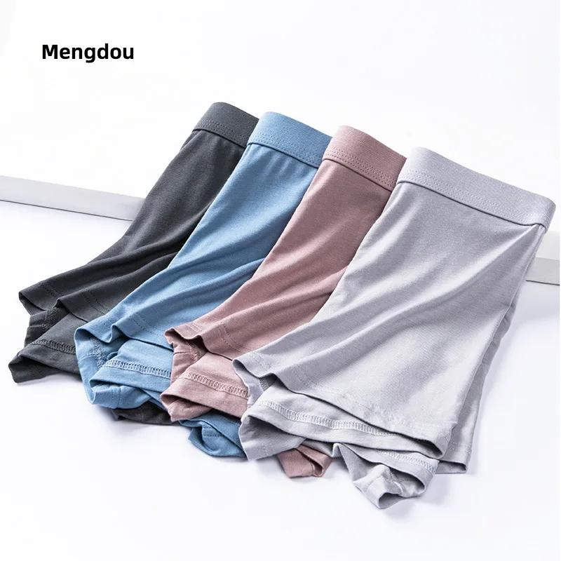 High Quality Customized Boxer Briefs Elastic Seamless One Piece Modal Men Comfortable Pouch Boxer Drawer Underwear