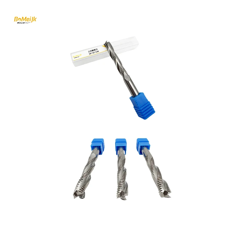 Solid Carbide Three-Blade Rough Woodworking Milling Cutter For Cnc Tools