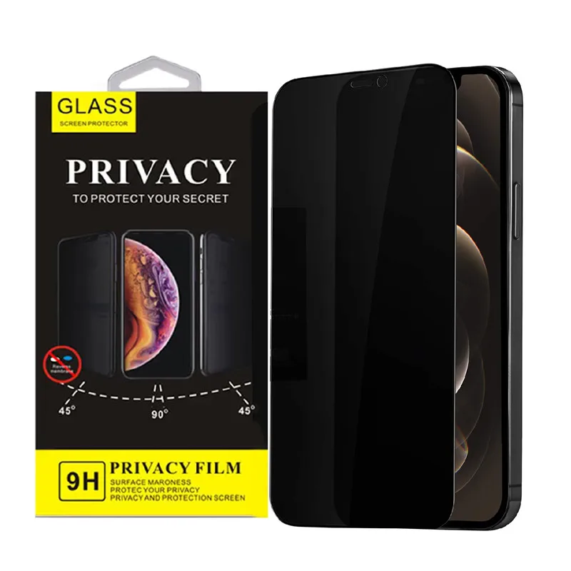 Full Cover Anti-Spy Screen Protector For iPhone 11 12 13 PRO MAX Privacy Glass For iPhone 14 Pro 8 Plus XS Max XR Tempered Glass