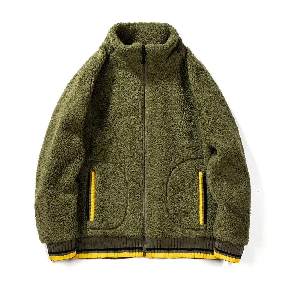 Hot Sale Winter Mens Oversize Teddy Jacket Lamb Wool Warm Jacket For Men