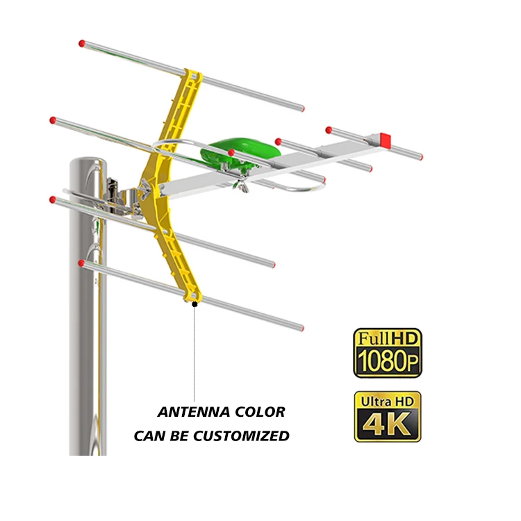 Manufacturer Dvb T2 outdoor tv antena high gain digital hdtv aerial uhf vhf long 150 mile range hd tv antenna