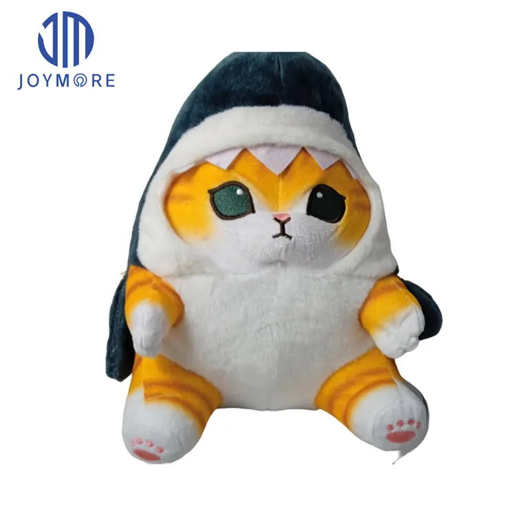 JM Kawaii Акула кошка плюшевая игрушка мягкая кукла сумка плюшевый брелок