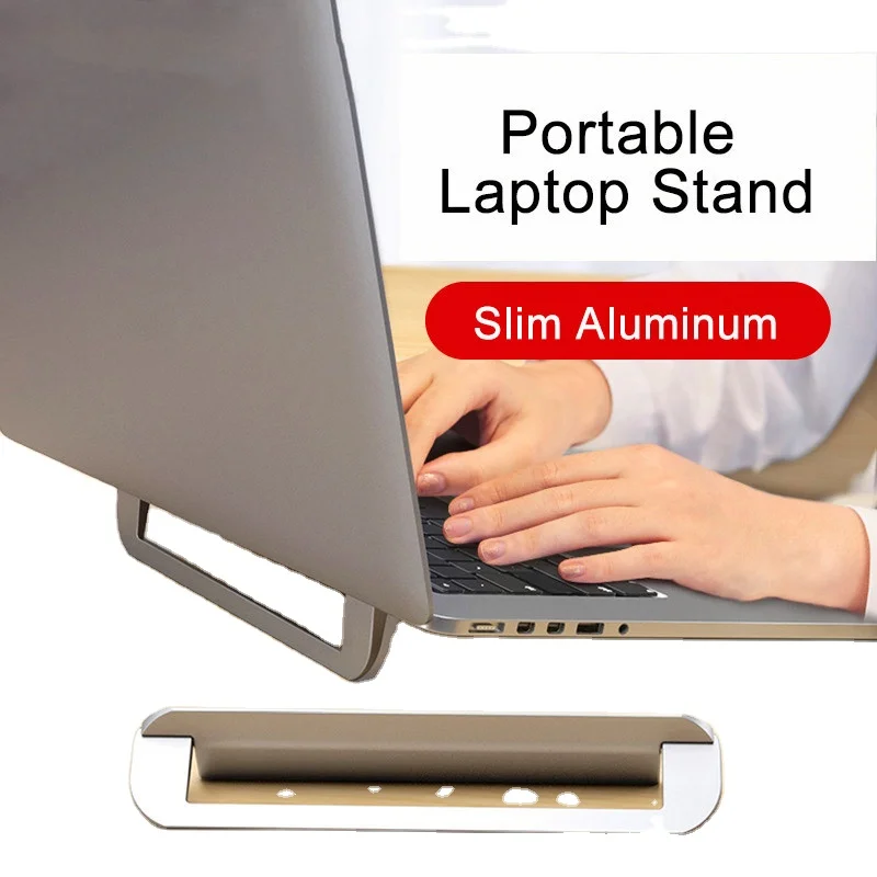 Zinc Alloy Laptop Stand Notebook Support Foldable Desk Holder Stand For iPad Macbook Laptop Tablet Portable Cooling Base Bracket