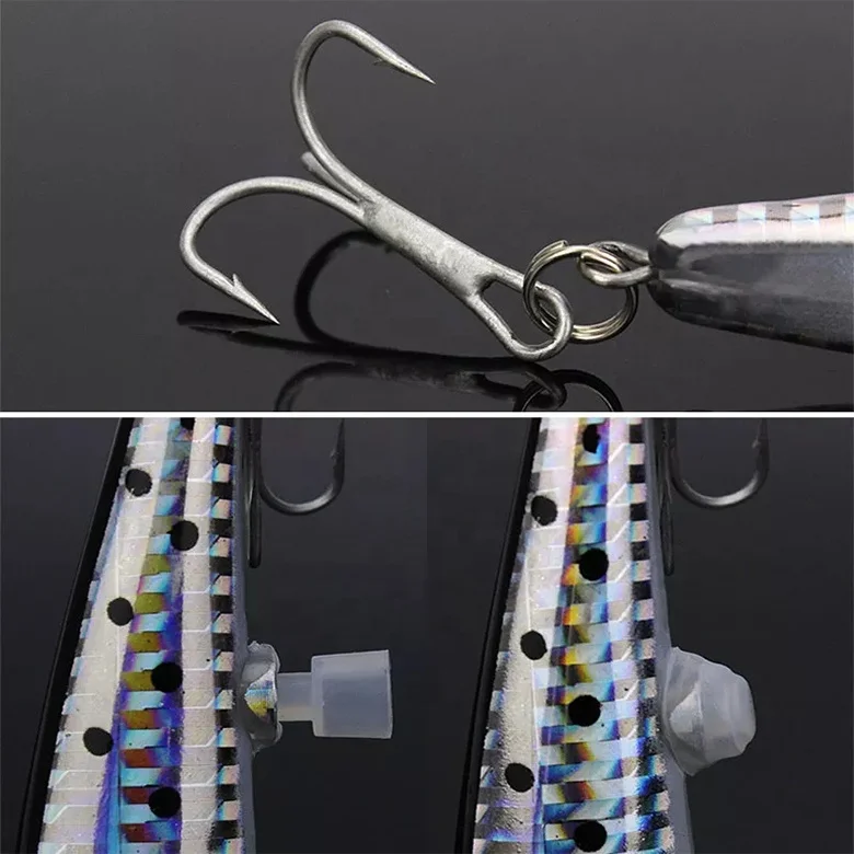 USB Rechargeable Fishing Lures Flashing LED Light Artificial Hard Bait for fishing